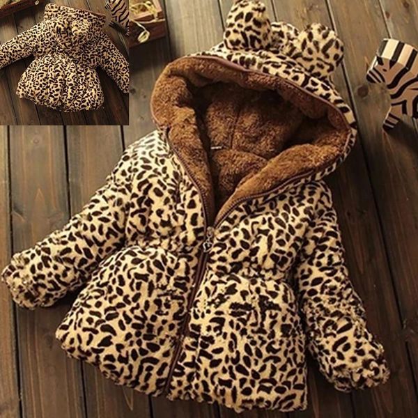 down coat kids leopard print cotton jacket casual full zipper hoodie girls winter warm parkas, Blue;gray
down coat kids leopard print cotton jacket casual full zipper hoodie girls winter warm parkas, Blue;gray