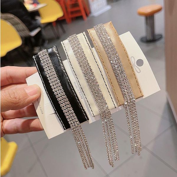 hair accessories korean fashion leather taseel hairpin rhinestone crystal clips for women girls bb hairclip luxulry jewelry accessorie
hair accessories korean fashion leather taseel hairpin rhinestone crystal clips for women girls bb hairclip luxulry jewelry accessorie