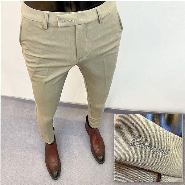 men's suits & blazers 2021 suit pants formal solid color business fashion casual slim fit trouser clothing dress, White;black
men's suits & blazers 2021 suit pants formal solid color business fashion casual slim fit trouser clothing dress, White;black