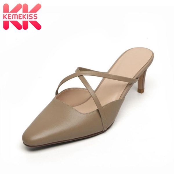 kemekiss women sandals shoes fashion strap toe slippers nice genuine leather thin heels footwear size 33-40, Black
kemekiss women sandals shoes fashion strap toe slippers nice genuine leather thin heels footwear size 33-40, Black