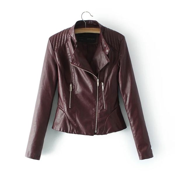 vintage women pu leather jackets autumn cool ladies coat slim female pocket jacket fashion moto style girls coats 210427, Black
vintage women pu leather jackets autumn cool ladies coat slim female pocket jacket fashion moto style girls coats 210427, Black