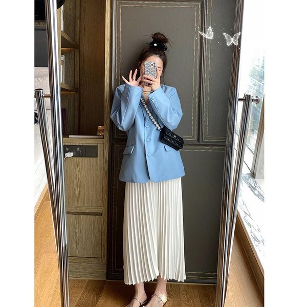 skirts 2021 women casual chiffon maxi skirt spring summer pleated multi colors fashion flared high waist long y182, Black
skirts 2021 women casual chiffon maxi skirt spring summer pleated multi colors fashion flared high waist long y182, Black