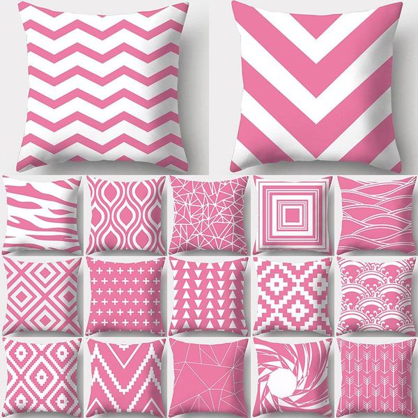 cushion/decorative pillow pink geometric pattern decorative cushions pillowcase polyester cushion cover throw sofa decoration pillowcover 40
cushion/decorative pillow pink geometric pattern decorative cushions pillowcase polyester cushion cover throw sofa decoration pillowcover 40