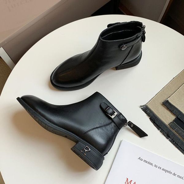 boots winter fashion women's british style genuine leather booties comfortable warm women shoes casual kqta, Black
boots winter fashion women's british style genuine leather booties comfortable warm women shoes casual kqta, Black