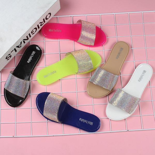 rhinestone candy-colored slippers women flip flop fashion beach shoe diamond outdoor bottom bling sandals non-slip, Black
rhinestone candy-colored slippers women flip flop fashion beach shoe diamond outdoor bottom bling sandals non-slip, Black