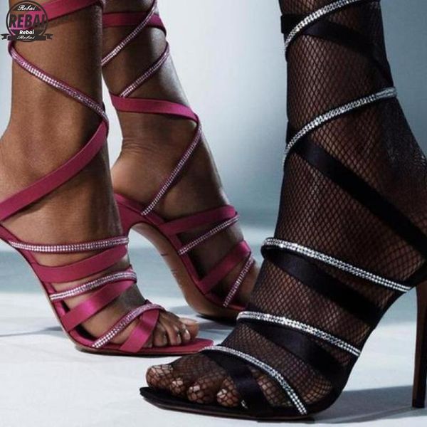 sandals fashion 2021 summer women's pu lace-up thin high heels 12.5cm silk stripper shoes zl, Black
sandals fashion 2021 summer women's pu lace-up thin high heels 12.5cm silk stripper shoes zl, Black