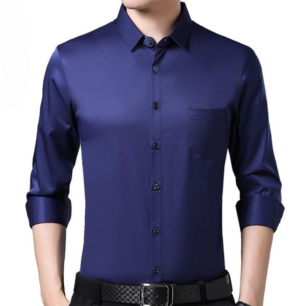 men's casual shirts 2021 brand long sleeve men social shirt spring pocket solid dress mens slim regular fit clothes fashions, White;black
men's casual shirts 2021 brand long sleeve men social shirt spring pocket solid dress mens slim regular fit clothes fashions, White;black
