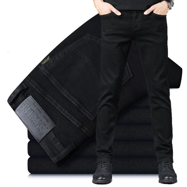 novo outono preto brim masculinas magro elstico csmorlee marcas moda de negcios estilo clssico inverno jeans calas, Blue
novo outono preto brim masculinas magro elstico csmorlee marcas moda de negcios estilo clssico inverno jeans calas, Blue