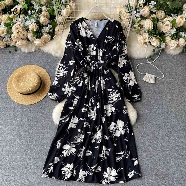 neploe beach style drawstring slim waist dresses women vintage elegant flower print vestidos v-neck a-line femme dress 210423, Black;gray
neploe beach style drawstring slim waist dresses women vintage elegant flower print vestidos v-neck a-line femme dress 210423, Black;gray