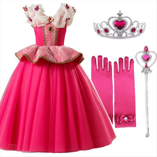 girls sleeping beauty cosplay girl dress princess for kids halloween birthday party tutu christmas, Red;yellow
girls sleeping beauty cosplay girl dress princess for kids halloween birthday party tutu christmas, Red;yellow