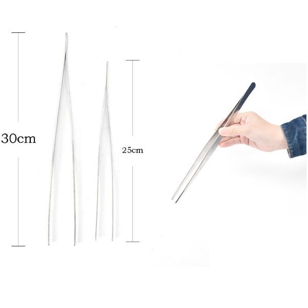 tools & accessories long barbecue tong stainless steel straight tweezer toothed home garden kitchen bbq tool 12.5/25/30cm
tools & accessories long barbecue tong stainless steel straight tweezer toothed home garden kitchen bbq tool 12.5/25/30cm