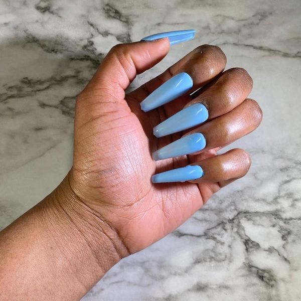 blue coffin long fake nails with glue sticker artificial ballerina faux ongles french manucure tips impress press on false, Red;gold
blue coffin long fake nails with glue sticker artificial ballerina faux ongles french manucure tips impress press on false, Red;gold