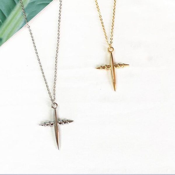 cross pendant necklace for women men gold 316 titanium steel jewelry woman gift not change color drop necklaces, Silver
cross pendant necklace for women men gold 316 titanium steel jewelry woman gift not change color drop necklaces, Silver