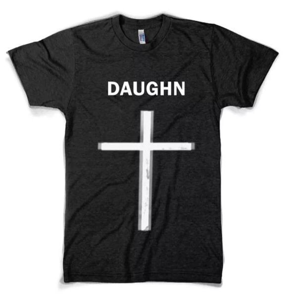 Daughn Gibson Cross t-shirt Sub Pop NEW PROFESSIONALLY MADE and PRINTED!, White;black