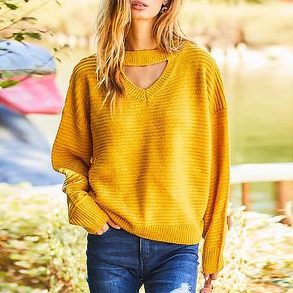women's sweaters womens v neck sweater female hollow out pullover solid color knitted autumn long sleeve sueters de mujer, White;black
women's sweaters womens v neck sweater female hollow out pullover solid color knitted autumn long sleeve sueters de mujer, White;black