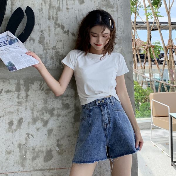 women's jeans realeft spring summer fashion blue denim shorts casual high waist korean style wide leg chic pants female 3rn8
women's jeans realeft spring summer fashion blue denim shorts casual high waist korean style wide leg chic pants female 3rn8