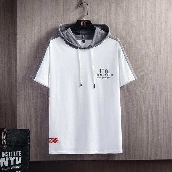 men's t-shirts summer hooded casual short-sleeved t-shirt men print hip hop streetwear tee shirts man drop 2lpy, White;black
men's t-shirts summer hooded casual short-sleeved t-shirt men print hip hop streetwear tee shirts man drop 2lpy, White;black