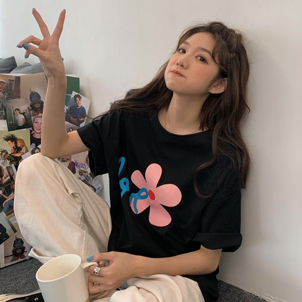 tee high-quality -selling classic cotton leisure women's breathable soft short-sleeved t-shirt, White
tee high-quality -selling classic cotton leisure women's breathable soft short-sleeved t-shirt, White