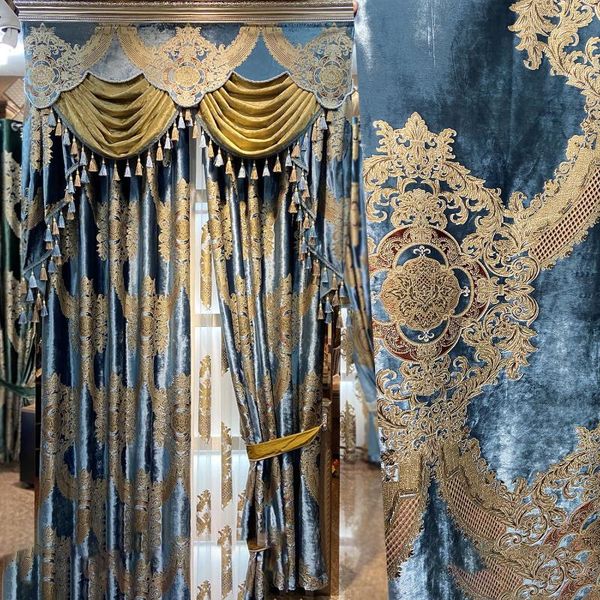 curtain & drapes european luxury blue curtains for living room high-end chenille velvet embroidered bedroom dining valance
curtain & drapes european luxury blue curtains for living room high-end chenille velvet embroidered bedroom dining valance