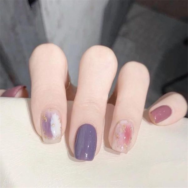 false nails 24pcs full cover fake detachable wearable manicure purple pink glitter dye nail tips stick on art design, Red;gold
false nails 24pcs full cover fake detachable wearable manicure purple pink glitter dye nail tips stick on art design, Red;gold