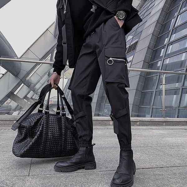 men's pants black color overalls fashion slim fit casual cargo leggings streetwear trousers hip hop style sweatpants m-3xl jd3s
men's pants black color overalls fashion slim fit casual cargo leggings streetwear trousers hip hop style sweatpants m-3xl jd3s
