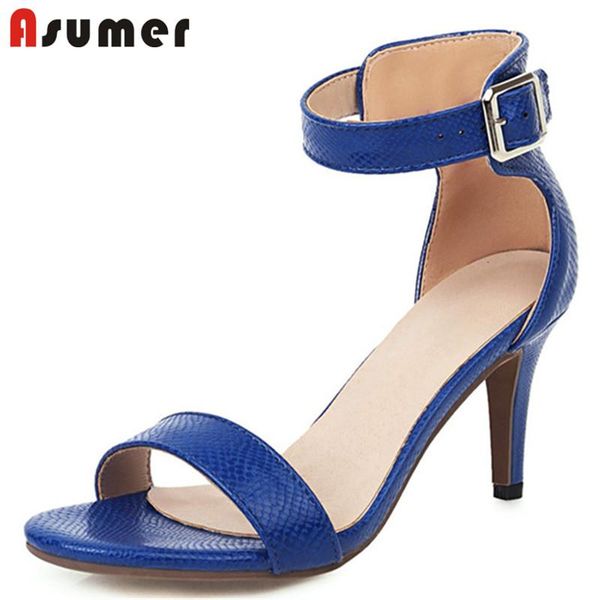 fashion women sandals buckle pu european style thin high heel summer party wedding shoes ladies, Black
fashion women sandals buckle pu european style thin high heel summer party wedding shoes ladies, Black