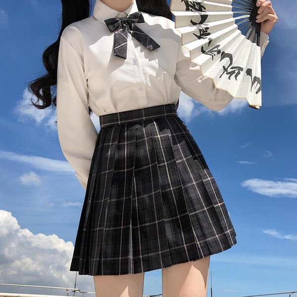 clothing sets girl's summer high waist pleated skirts plaid women jk uniforms girl school dress students cloths, White
clothing sets girl's summer high waist pleated skirts plaid women jk uniforms girl school dress students cloths, White