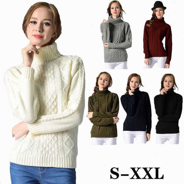women's sweaters casual fashion high woman turtleneck winter knitting pullovers long sleeve solid women's jacket y56b, White;black
women's sweaters casual fashion high woman turtleneck winter knitting pullovers long sleeve solid women's jacket y56b, White;black