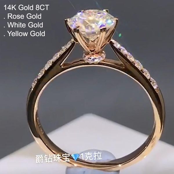 cluster rings 14k gold 8 moissanite diamond ring women round crown classic trendy wedding party engagement anniversary ct d color, Golden;silver
cluster rings 14k gold 8 moissanite diamond ring women round crown classic trendy wedding party engagement anniversary ct d color, Golden;silver