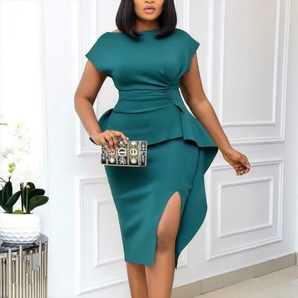 bodycon short sleeve split womens dress package hip solid party fashion office ladies african femal plus size, Black;gray
bodycon short sleeve split womens dress package hip solid party fashion office ladies african femal plus size, Black;gray