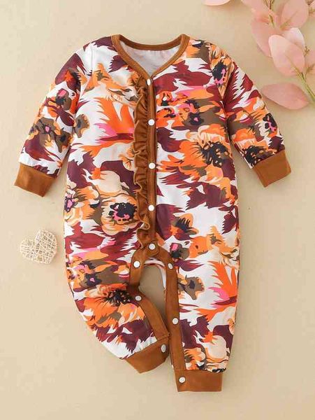 baby floral print contrast binding frill trim jumpsuit she, Blue
baby floral print contrast binding frill trim jumpsuit she, Blue