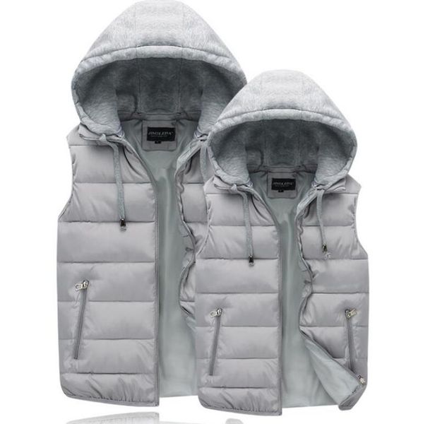 men's vests loose winter vest solid hooded zipper pockets ladies coats casual sleeveless jackets waistcoat for male fashion, Black;white
men's vests loose winter vest solid hooded zipper pockets ladies coats casual sleeveless jackets waistcoat for male fashion, Black;white