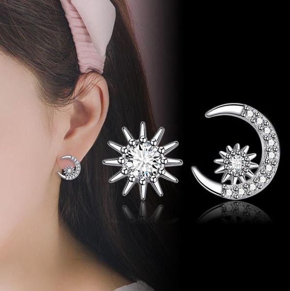 delicate 925 sterling silver fashion simple exquisite asymmetric star moon stud earrings for women girls jewelry gift 2y1344, Golden;silver
delicate 925 sterling silver fashion simple exquisite asymmetric star moon stud earrings for women girls jewelry gift 2y1344, Golden;silver