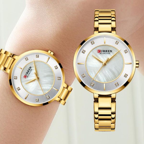wristwatches drop curren women watches ladies quartz watch waterproof diamonds gold stainless steel relogio feminino, Slivery;brown
wristwatches drop curren women watches ladies quartz watch waterproof diamonds gold stainless steel relogio feminino, Slivery;brown