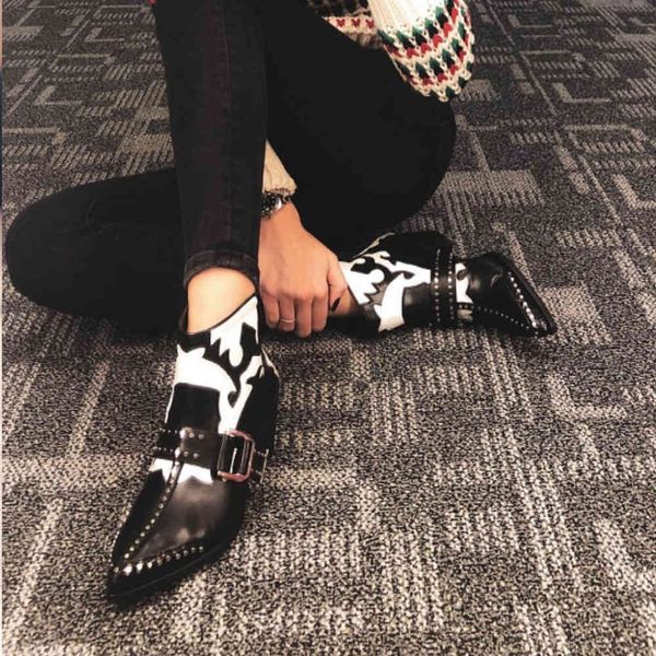 dress shoes perixir autumn retro leather ankle boots woman pointed toe microfiber mixed color low heel women cowboy 0vu9, Black
dress shoes perixir autumn retro leather ankle boots woman pointed toe microfiber mixed color low heel women cowboy 0vu9, Black