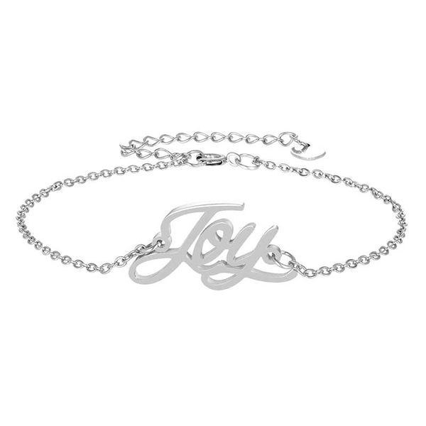charm bracelets handwriting cursive script english "joy" name bracelet for women girl jewelry pulseira masculina christmas gift, Golden;silver
charm bracelets handwriting cursive script english "joy" name bracelet for women girl jewelry pulseira masculina christmas gift, Golden;silver