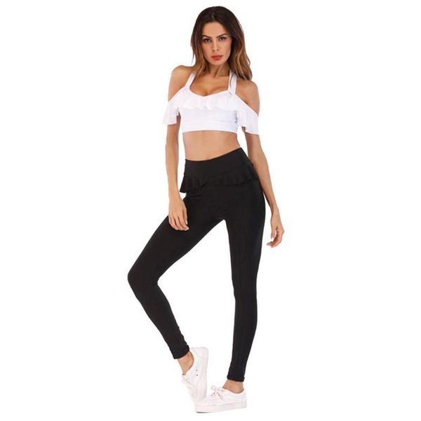 gym clothing women v neck short sleeve ruffle white pullover solid summer fitness bra with padded patchwork push up, White;black
gym clothing women v neck short sleeve ruffle white pullover solid summer fitness bra with padded patchwork push up, White;black