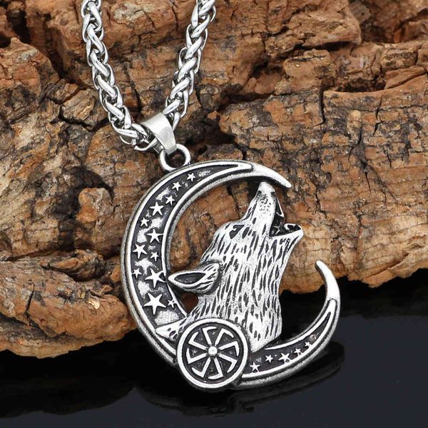selling slavic viking odin riding celtic wolf head pendant men's necklace accessories long style, Silver
selling slavic viking odin riding celtic wolf head pendant men's necklace accessories long style, Silver