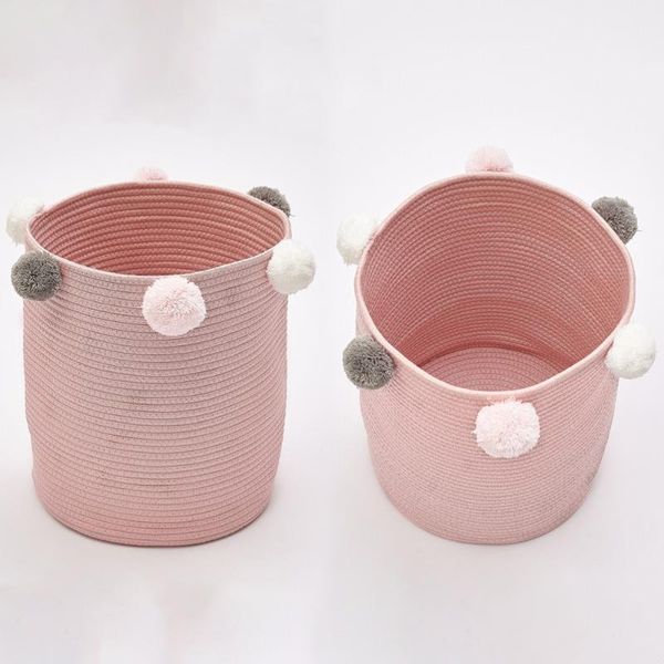 laundry storage & organization round container sundries bucket with pom decor cotton clothes hamper basket )
laundry storage & organization round container sundries bucket with pom decor cotton clothes hamper basket )