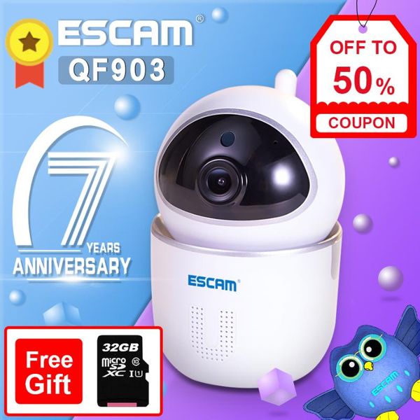 cameras escam qf903 wifi ip camera night vision infrared ptz network 3.6mm lens / support tf card cloud storage 3mp p2p
cameras escam qf903 wifi ip camera night vision infrared ptz network 3.6mm lens / support tf card cloud storage 3mp p2p