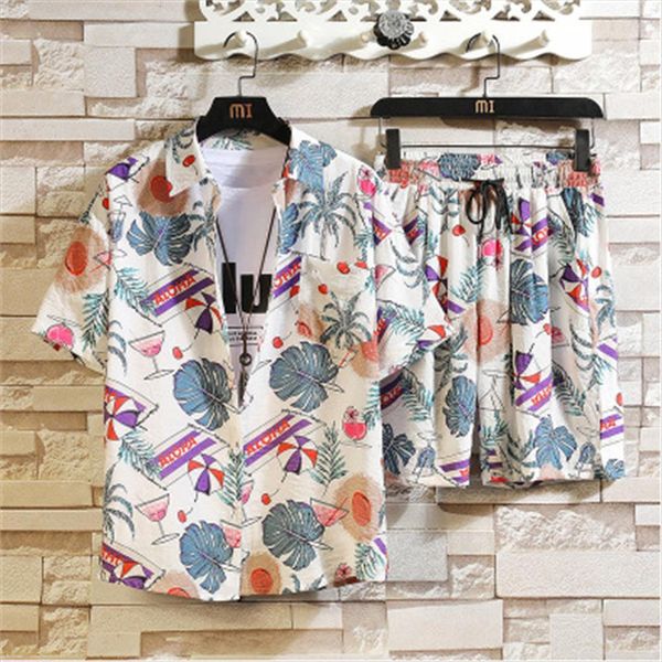 hawaiian sets printing summer mens tracksuits short sleeve button shirt beach shorts streetwear casual suit 2 pieces i, Gray
hawaiian sets printing summer mens tracksuits short sleeve button shirt beach shorts streetwear casual suit 2 pieces i, Gray