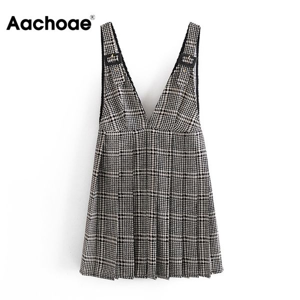 elegant plaid vest dress v ne sleeveless casual mini dress 2021 summer spring lady pleated dresses vestidos mujer, Black;white
elegant plaid vest dress v ne sleeveless casual mini dress 2021 summer spring lady pleated dresses vestidos mujer, Black;white