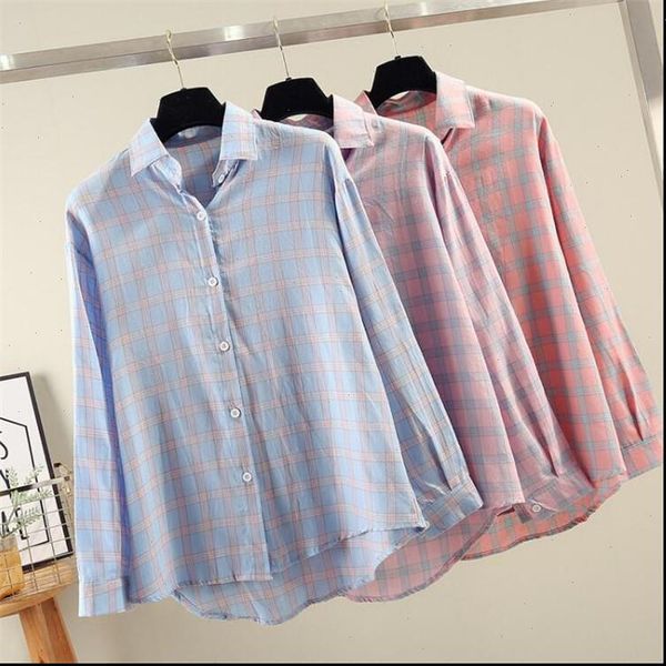 womens shirt women plaid shirts spring summer long sleeve turn down collar female cotton working girl street clothing, White
womens shirt women plaid shirts spring summer long sleeve turn down collar female cotton working girl street clothing, White