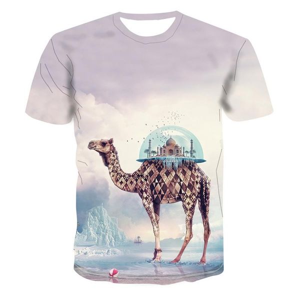 summer 2021 3d printed t-shirt camel animal print men's casual o-neck cool fashion short sleeve t-shirts, White;black
summer 2021 3d printed t-shirt camel animal print men's casual o-neck cool fashion short sleeve t-shirts, White;black