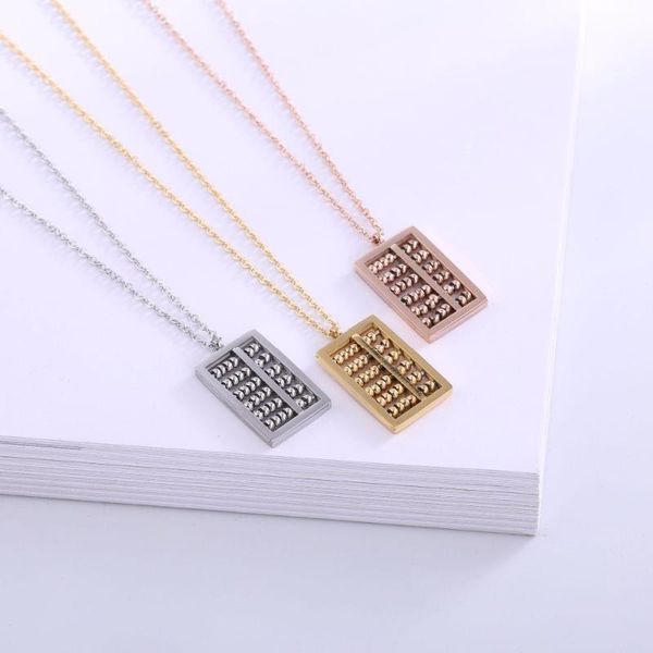 pendant necklaces gold color stainless steel chain abacus beads necklace women, fashion & pendants jewelry neckless accessories, Silver
pendant necklaces gold color stainless steel chain abacus beads necklace women, fashion & pendants jewelry neckless accessories, Silver