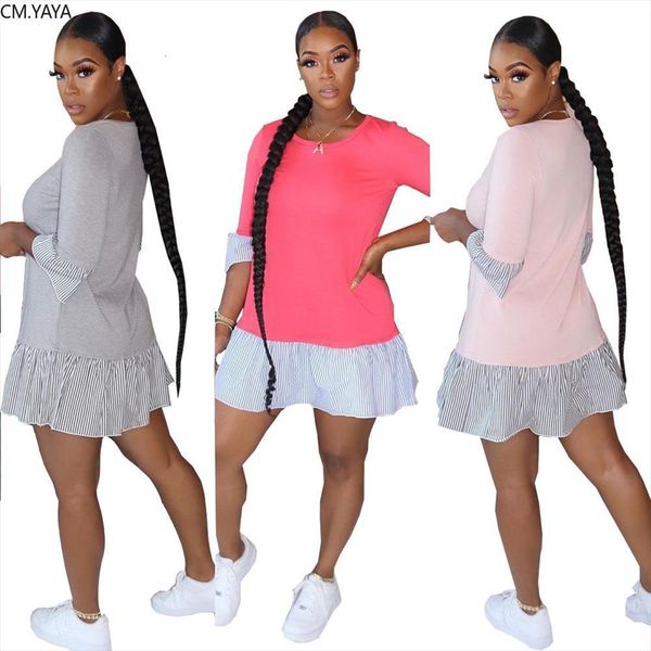 autumn three quarter sleeve striped women dress print splicing ruffles a line bodycon mini streewear active wear dresses, Black;gray
autumn three quarter sleeve striped women dress print splicing ruffles a line bodycon mini streewear active wear dresses, Black;gray