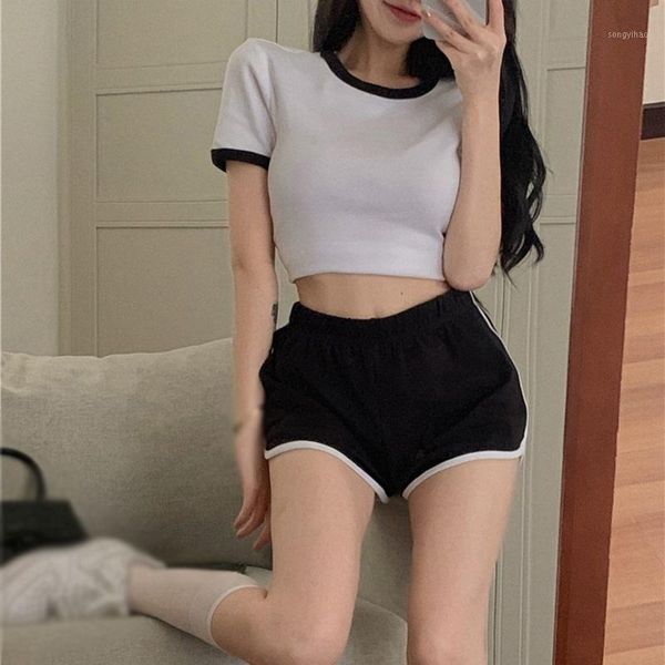 women's tracksuits women crop and high waist shorts set sports t-shirt casual summer 2pcs, Gray
women's tracksuits women crop and high waist shorts set sports t-shirt casual summer 2pcs, Gray