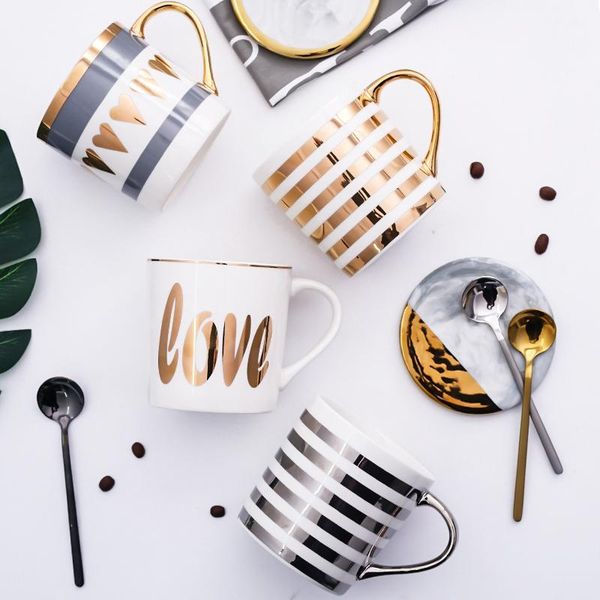 mugs creative golden ceramic mug couple cup european light luxury office water coffee milk
mugs creative golden ceramic mug couple cup european light luxury office water coffee milk