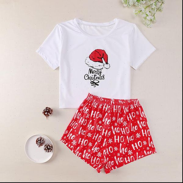 casual merry christmas cartoon print women sleepwear short sleeve shorts pajama sets dropshipping, Black;red
casual merry christmas cartoon print women sleepwear short sleeve shorts pajama sets dropshipping, Black;red