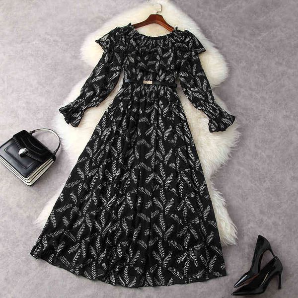 dresses european and american women's clothing spring 2021 long-sleeved one-line collar fashionable belt embroidered dress 9kpm, Black;gray
dresses european and american women's clothing spring 2021 long-sleeved one-line collar fashionable belt embroidered dress 9kpm, Black;gray